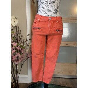 True Religion Jeans Womens 27 Casey Low Rise Super Skinny Zip Pockets Denim
